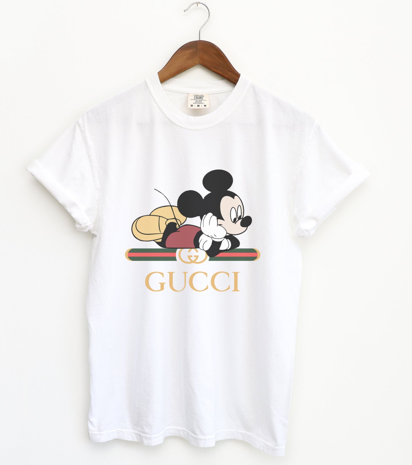 Mickey designer inspired shirt in white