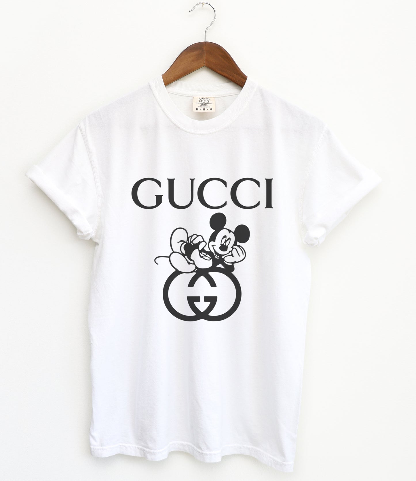 Mickey designer inspired shirt in White